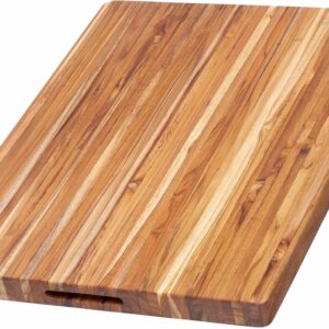 Teakhaus Cutting Board - Extra Large (XL) Wood Cutting Board with Grip Handles - Holiday Gift Ideas for Men and Women - Gift-Ready, Reversible, Edge Grain Wood, Knife Friendly - FSC Certified